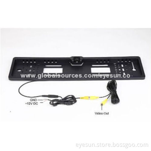 European Metal Plate Number/License Plate Backup Reversing Camera with PAL/NTSC TV System